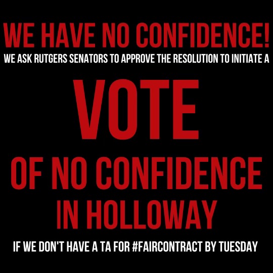 Please repost! All of this has gone on long enough! We are 301 days without contract. Time to show management that #WeRNotConfident 
#WeRStrikeReady #RUListening #RUOnStrike #FondoComunitario #FairContractNow #WeRNotConfident