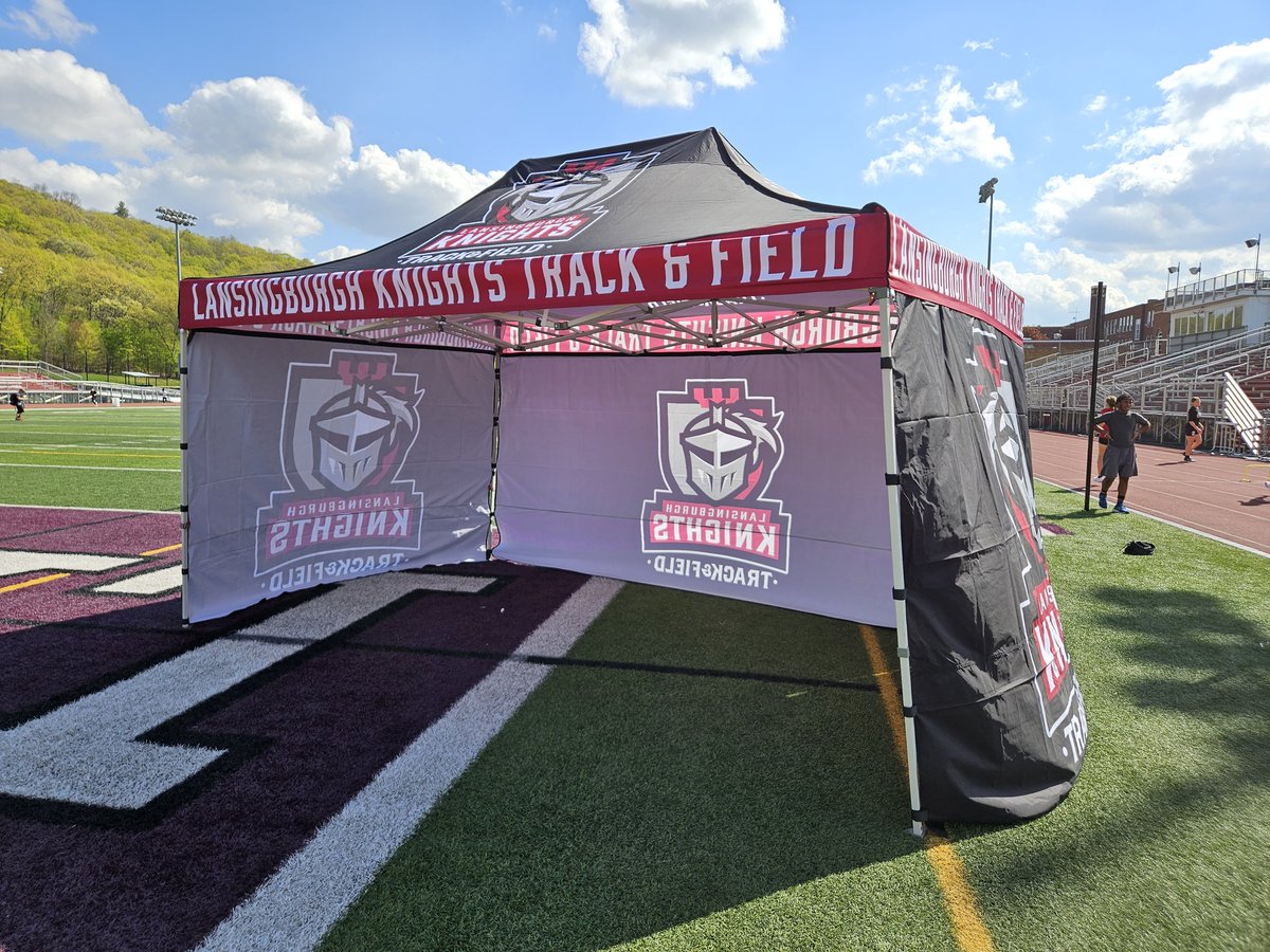 BurghTrack's tweet photo. We wanted to extend an all-caps THANK YOU to the @LCSD_NY Board of Education, @BurghKnights  &amp; @Dr_Abby_Tabs for purchasing this beautiful tent for our Track and Field Team this spring!! We cannot thank you enough for all of your dedication and support!! 🙌 
#YouKnighted https://t.co/W2l5rCdfRm