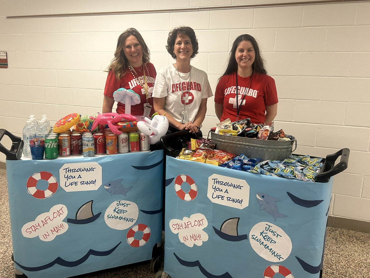 RMS_CounselTeam's tweet photo. Throwing our @HumbleISD_RMS teachers and staff a float to help them keep swimming throughout May! 🛟 https://t.co/HJlXN4f5Kz
