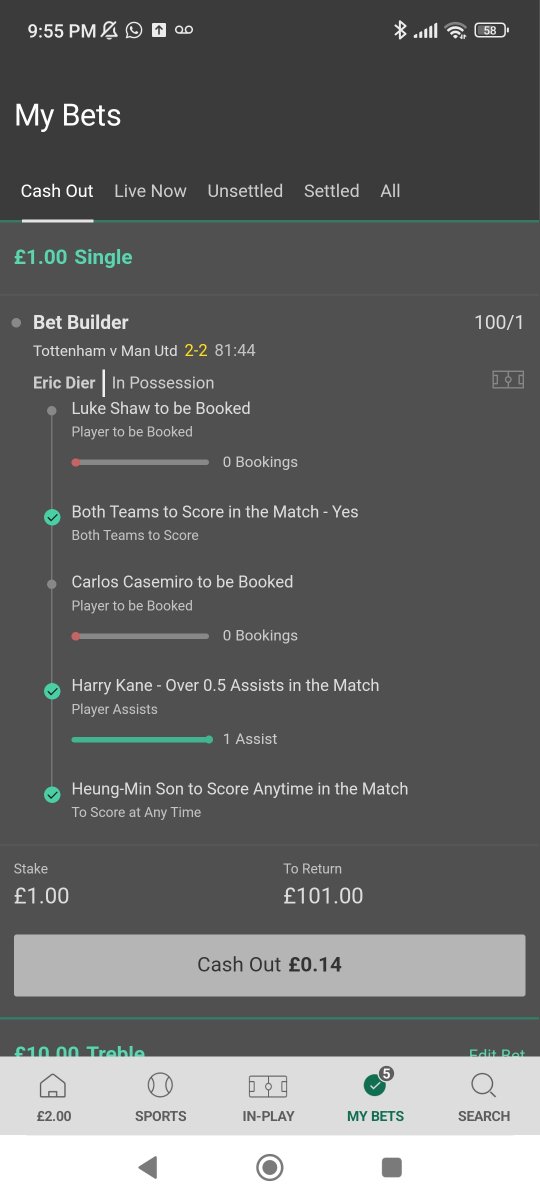 sma1ex's tweet photo. Fair cash out @bet365??? #bet365 https://t.co/O12XRAZfpV