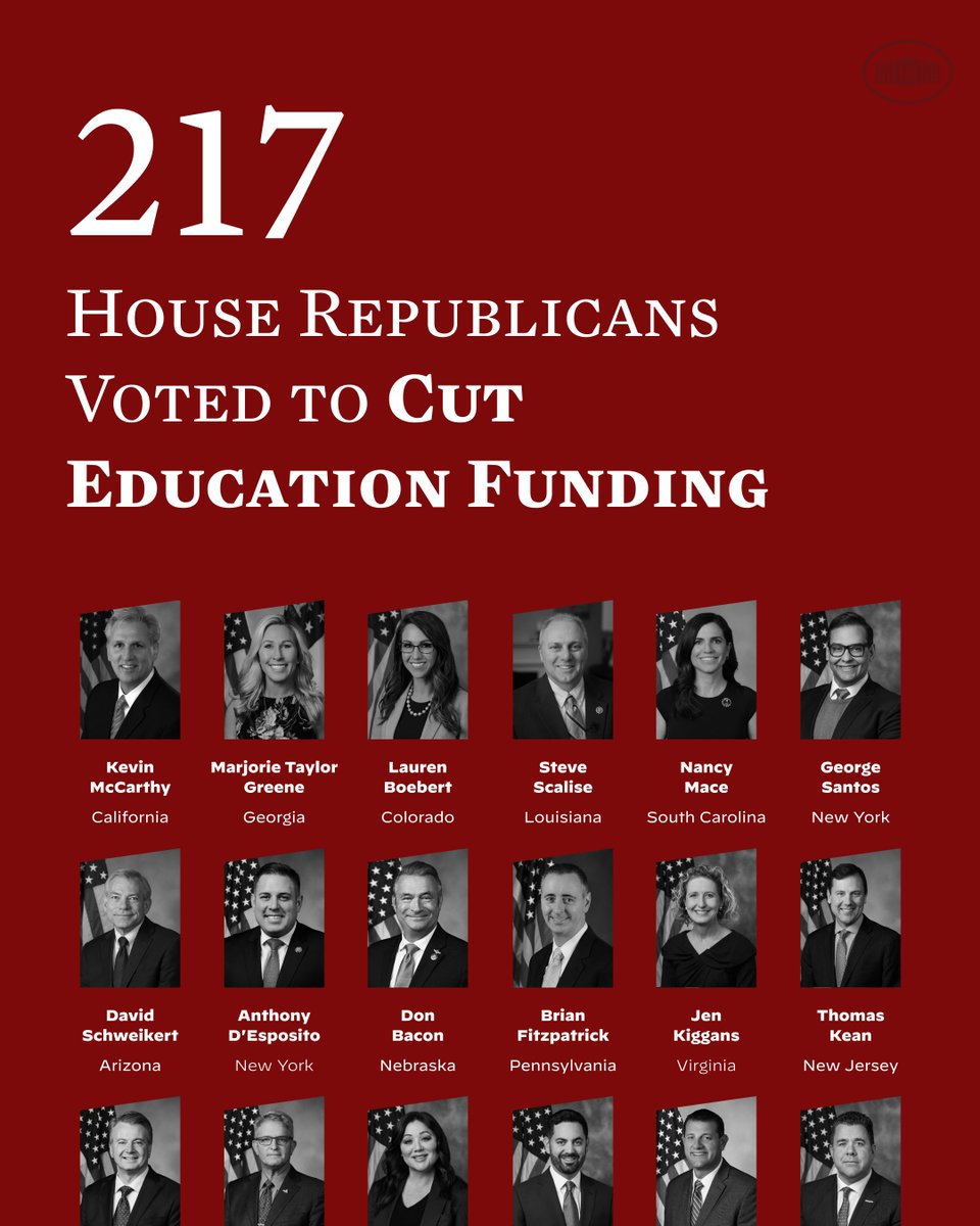 WhiteHouse46's tweet photo. Millions of students and teachers will suffer under House Republicans’ bill for tax cuts for the wealthiest Americans. https://t.co/QVlJrj7MeJ