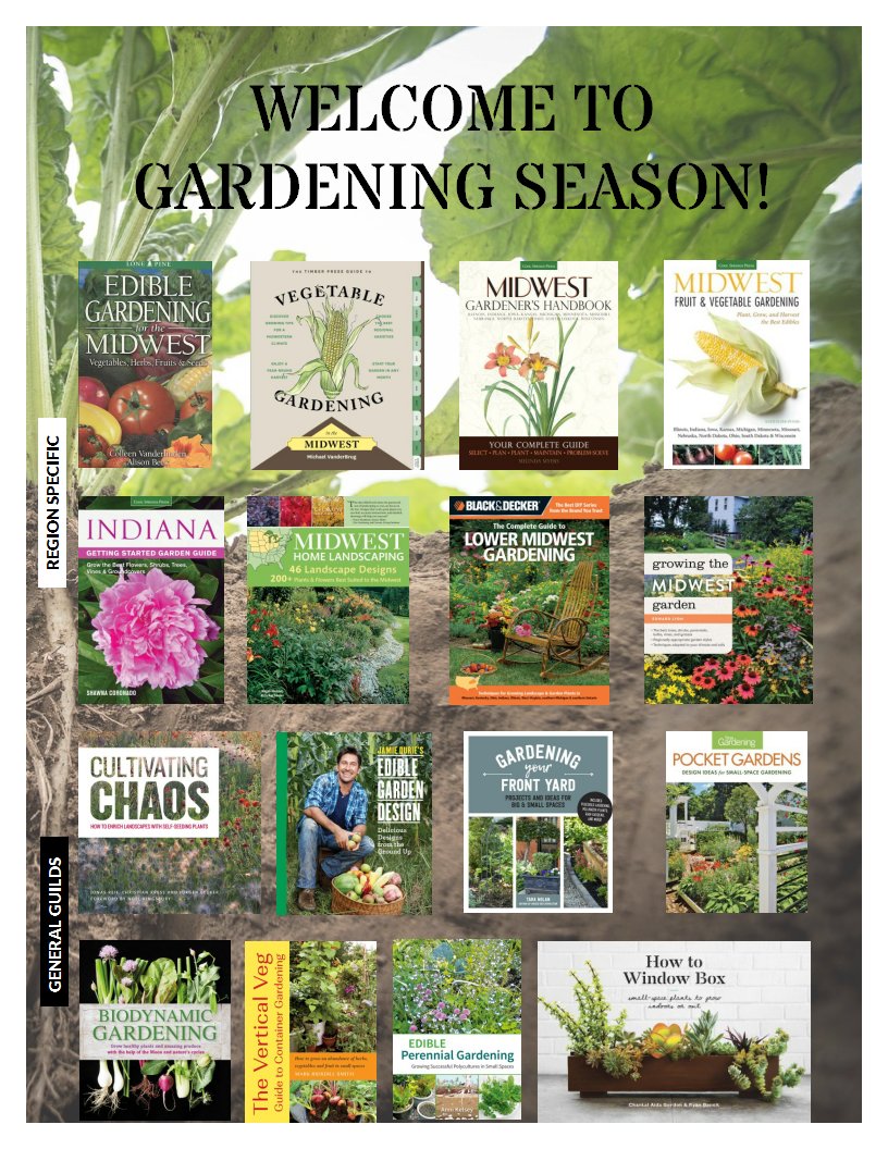 April is #NationalGardeningMonth.   Check out these books about #Gardening, both general and specific to the Midwest.   #MidwestGardening   libraryaware.com/2RWQSD