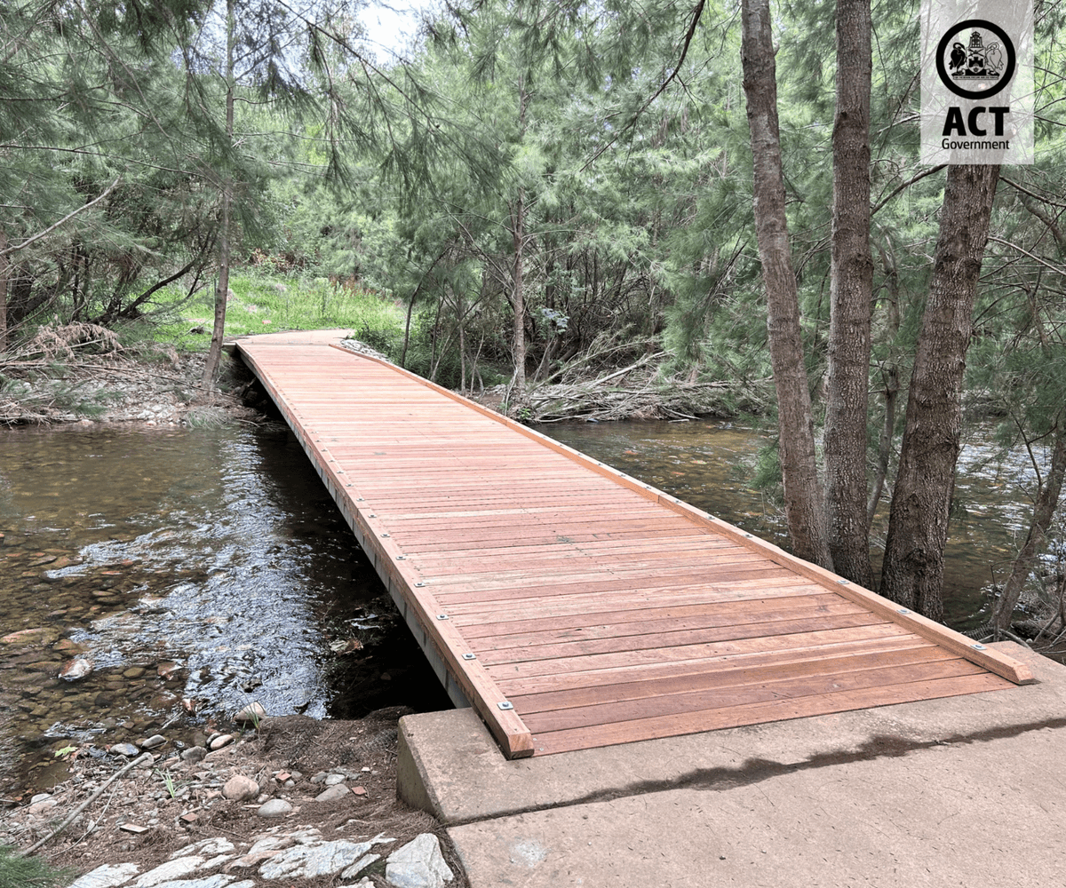 ACT Government on Twitter "The flooddamaged footbridge at Cotter Bend