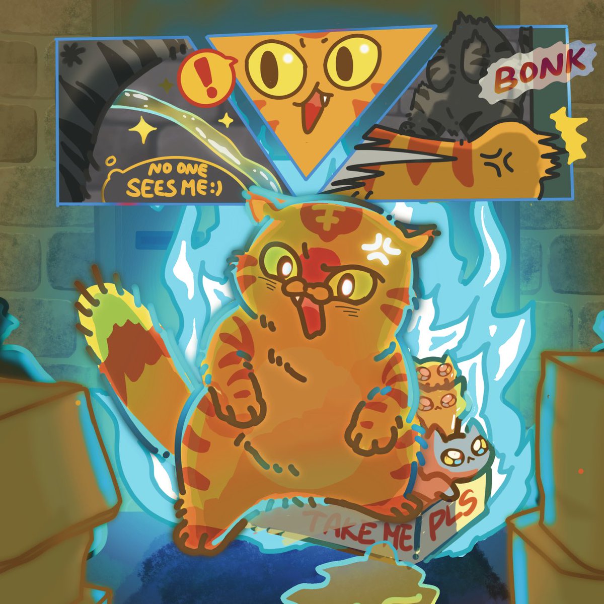 arata_pincrafts's tweet photo. 𝗧𝘂𝗯𝗯𝘆 saw a stray cat peeing to the a box in the back alley. 😳🔥
He try to protect the 🐱 3 baby cats. Wow,cool man~
#kickstarterproject #kickstarterpins #strangercat #cat #pins #enamelpins #enamelpincollection #enamelpincollector #enamelpindesign #DESIGN #catlover #sticker https://t.co/zcrTLZDZNh