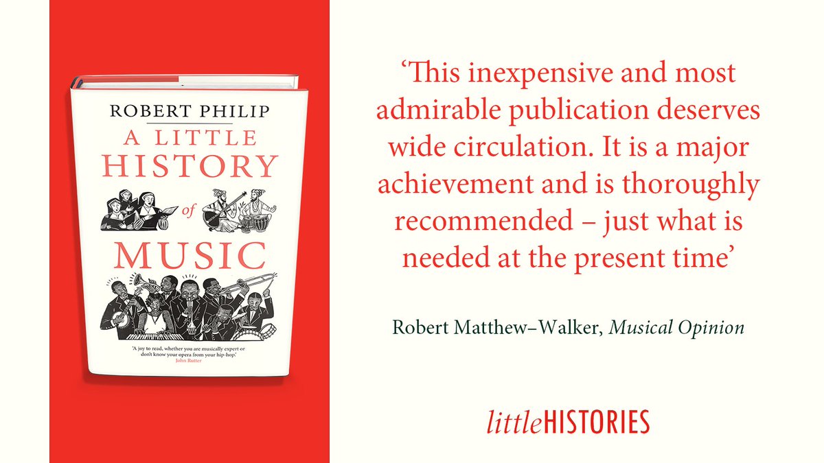 A fantastic review for A Little History of Music and @RobPhilipMusic 🎵

#MusicalOpinion #LittleHistories #music #arts #musichistory