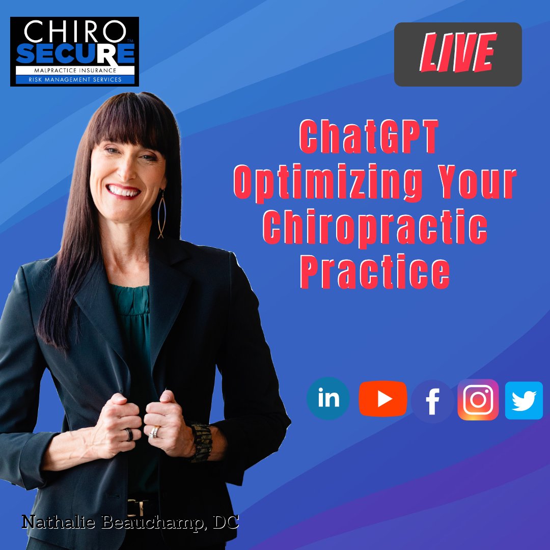 ChiroSecure's tweet photo. Improve patient care and increase patient engagement.
Live on Twitter: https://t.co/nu2I5kzChR
#chiropractic #chiropractor #malpracticeinsurance https://t.co/wkxCNV21dU
