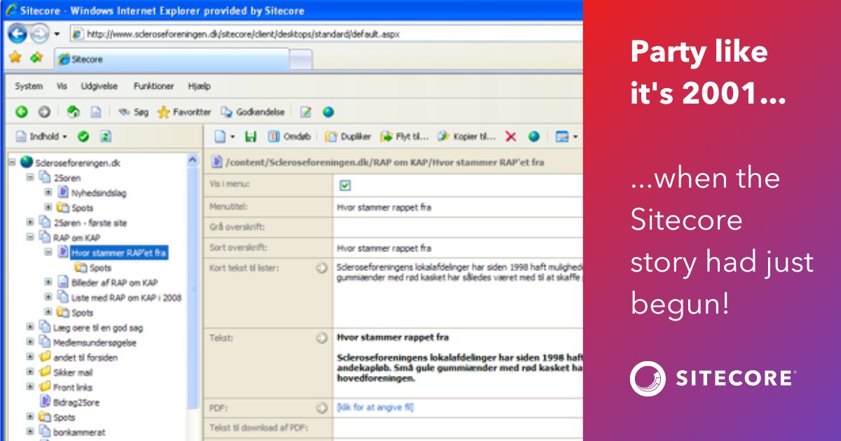 It's our birthday! 🥂 22 years since the start, and so much has changed – with our customers, employees and partners at the heart! Cheers to continued innovation ahead. 🎉  #WeAreSitecore