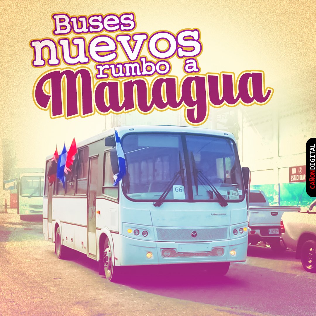 CanDigital2's tweet photo. 🚌Sale de Corinto, Chinandega, hacia Managua la nueva flora de 150 buses rusos. Estas unidades en los próximos días serán distribuidas en diferentes departamentos del país, a fin de ampliar y renovar la flota del Transporte Urbano Colectivo (TUC).🚍

#Nicaragua https://t.co/ZrszxowQSY