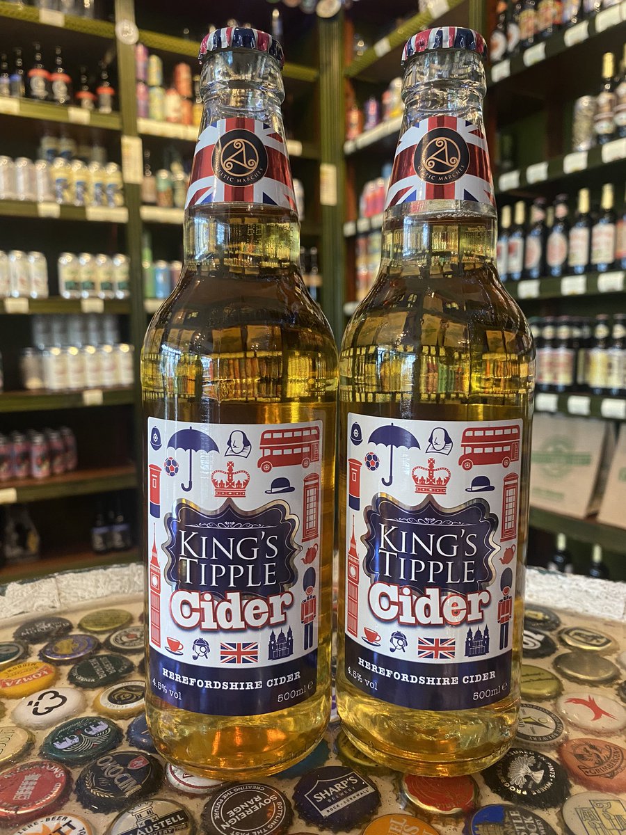 🍎 New Cider 🍏 Something new on the other side of the shop & something definitely to enjoy next weekend! New from @CelticMarches - King’s Tipple Cider 👑 👑