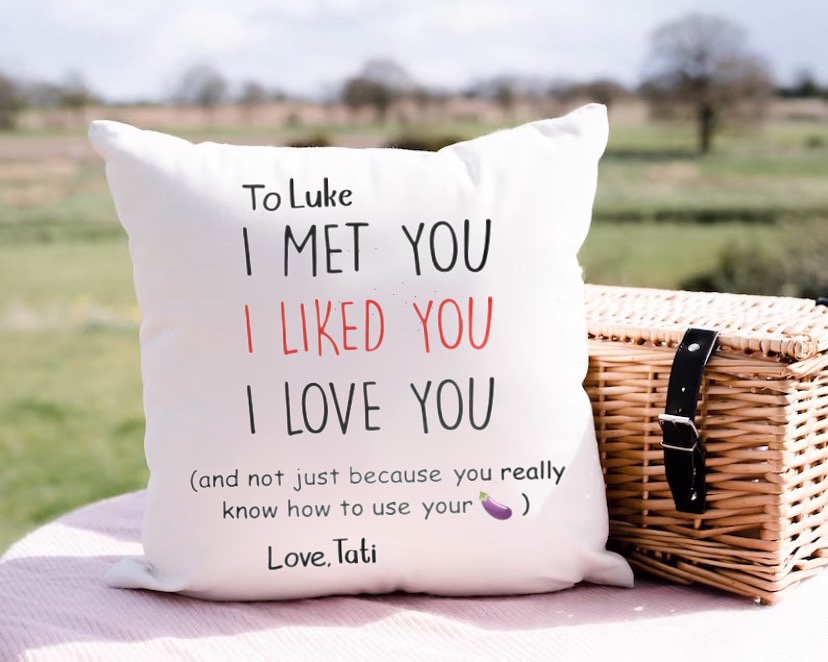 “I love you especially your 🍆😳😂” Imagine their reaction to this 😅 Shop now at printamemory.com ✨

#uniquegifts  #giftsforhim #custommade #customizedpillow #giftideas #gift #pillowart #pillowdesign