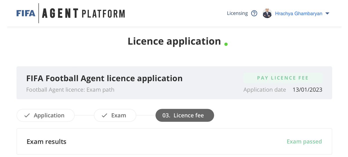hrachghambaryan's tweet image. From today, I am officially FIFA licensed Agent ! ✅️⚽️      
@partners_hg 

#hg_partners #fifaagent #hg_partners_management #footballagency #newfifaregulations #fifa #wecareyouplay