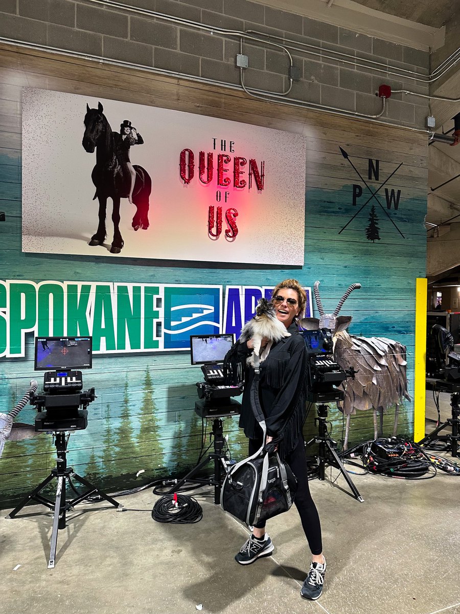 Shania Twain 💎💎💎 (@shaniatwain) on Twitter photo Spokane... we are HERE! 💥 You're going to be in for a real good time tomorrow night - I'm counting down the minutes!! 😘 #QueenOfMe <a href="/SpokaneArena/">Spokane Arena</a> Spokane... we are HERE! 💥 You're going to be in for a real good time tomorrow night - I'm counting down the minutes!! 😘 #QueenOfMe <a href="/SpokaneArena/">Spokane Arena</a>
