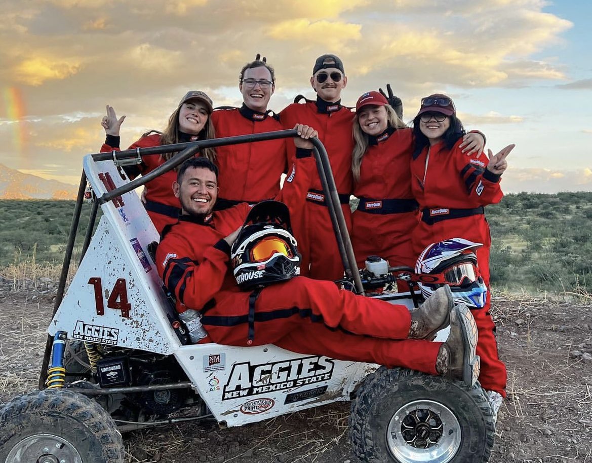 Kokopelli NMSU (@kokopellinmsu) on Twitter photo On Saturday, April 29, at Vado Speedway Park, NMSUโs Society of Automotive Engineers Mini Baja team will race the vehicles they designed and built. Gates open at 5 p.m. and racing begins at 7:30 p.m. Admission is $5 for faculty and students with NMSU ID.
<a href="/NMSU_engineer/">NMSU Engineering</a> | #AggieUp On Saturday, April 29, at Vado Speedway Park, NMSUโs Society of Automotive Engineers Mini Baja team will race the vehicles they designed and built. Gates open at 5 p.m. and racing begins at 7:30 p.m. Admission is $5 for faculty and students with NMSU ID.
<a href="/NMSU_engineer/">NMSU Engineering</a> | #AggieUp