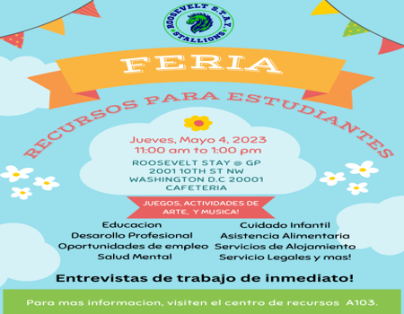 Student Resource Fair | Feria de Recursos para los Estudiantes