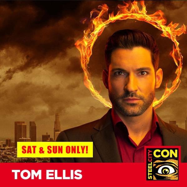 NEW HEADLINER ANNOUNCEMENT! What is it that you truly desire? We are thrilled to welcome Tom Ellis to #steelcitycon August 11-13, 2023! @tomellis17 is best known as Lucifer Morningstar in @LuciferNetflix but was also in Miranda, Rush, & more! #lucifermorningstar #LuciferNetflix