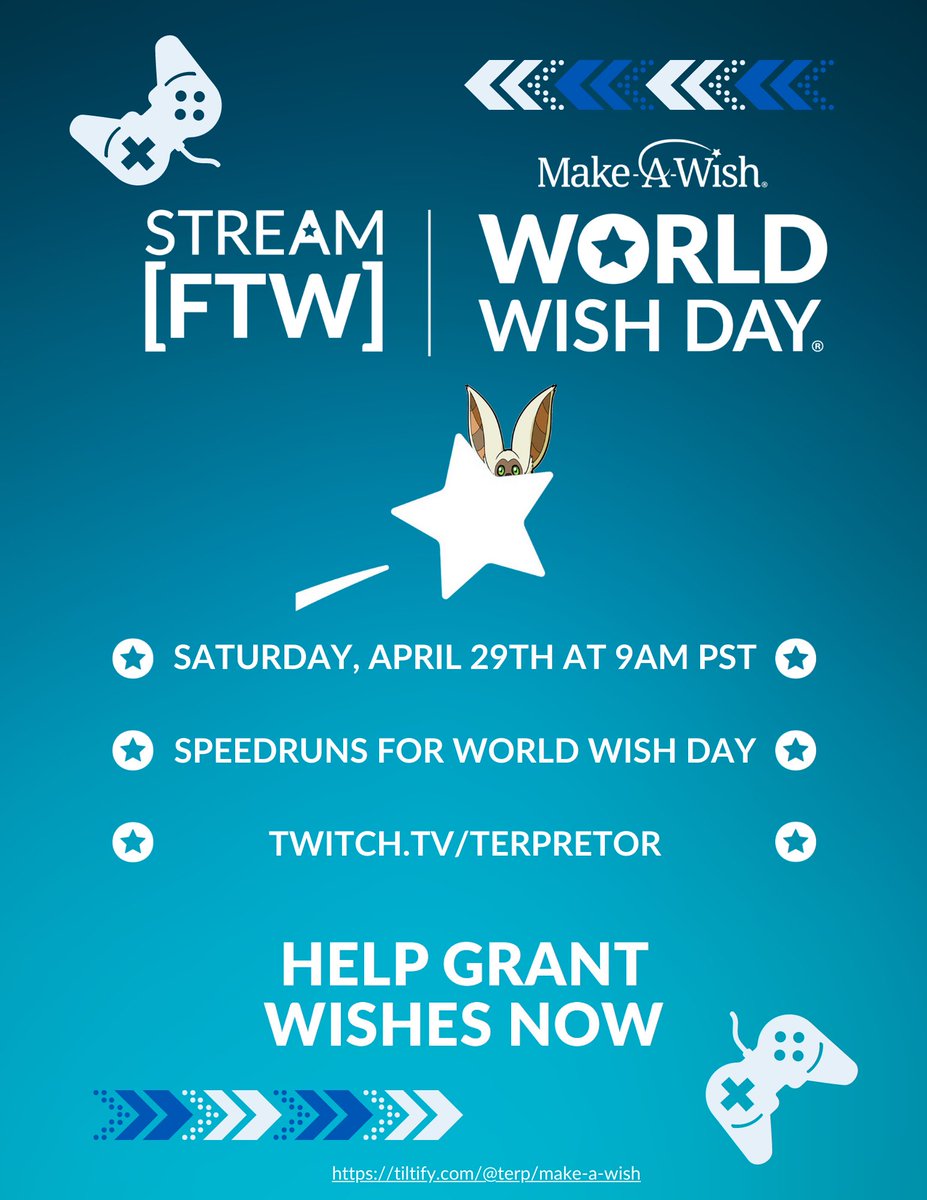 terpretor's tweet photo. I’m doing the anticipated Stardew Valley Missing Bundle speedrun… in *DRAG*. Catch it live this Sat, April 29th at 9am PST.
Why am I doing it on this day, you ask? It’s World Wish Day! Come support my first solo charity stream! Even if you can’t donate, spread the word 👀 https://t.co/LbXwc2fXyA