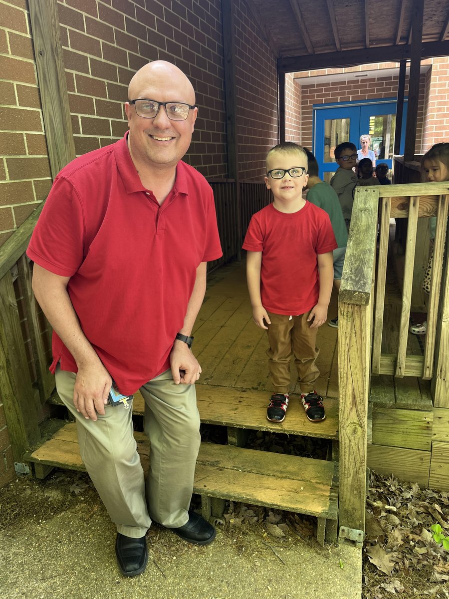 Mr. Nazimek and Hunter are twinning!