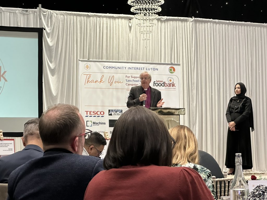 Bishop Richard Atkinson reminds us of the important part that all religious communities have played in the maintaining the important work of <a href="/LutonFoodbank/">Luton Foodbank</a> Thank you to all in our community (of all faiths or none), that support this important work. #LetsFeedLuton <a href="/diostalbans/">The Diocese of St Albans</a>