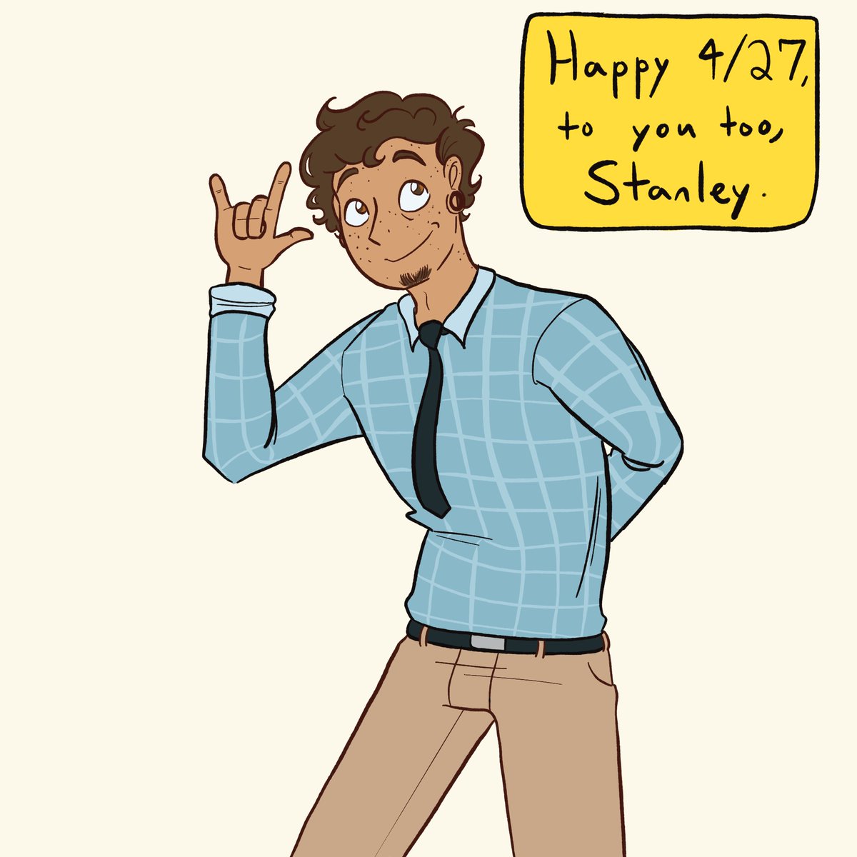 TroolyArt's tweet photo. Happy 4/27 everybody
#tspfanart #stanleyday #tspud #thestanleyparablefanart #TheStanleyParable #TheStanleyParableUltraDeluxe https://t.co/QoG7bD7dJg