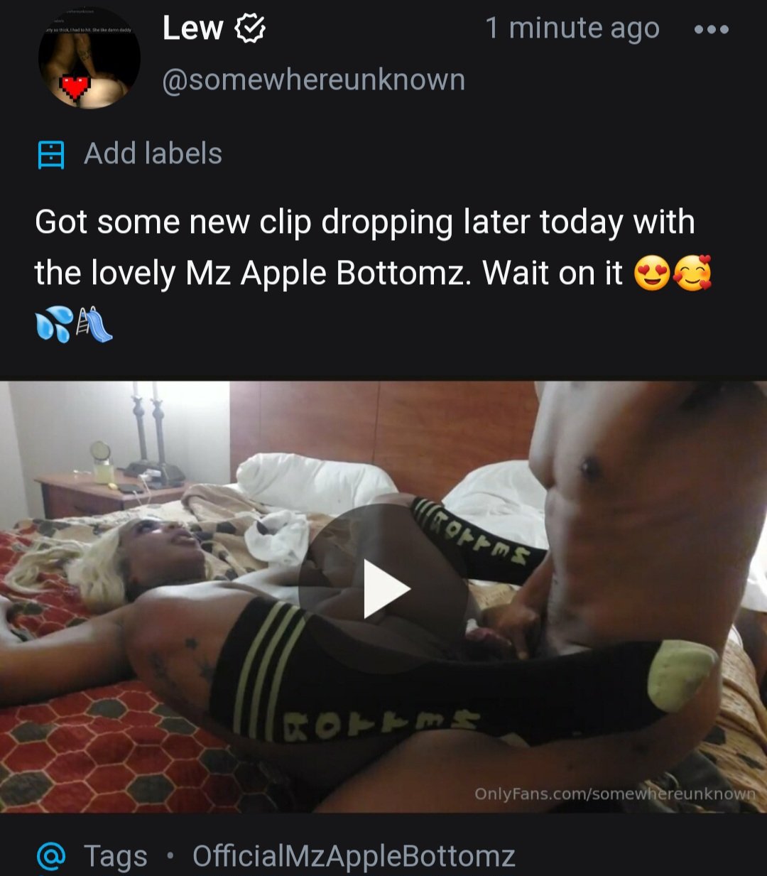1 pic. Uploading new clips today. I swear @AppleBottomzzzz got super cream https://t.co/2AiSD370E0😋😍🥰😈 #thot #amateurporn #blackporn #bigbootyteen #ebonyass #ebonyIncest #ebonytwerk #nsfw #pyt #bbc #thot #thickebony #EbonyBackShots #ebonypyt #ebonyteen #porn https://t.co/SU9WvOZjWu
