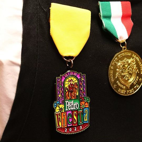 donpedrotx's tweet photo. Don’t forget to come get your 2023 Don Pedro Medal! Available through Fiesta 🎊 https://t.co/6Bp1x55nAW