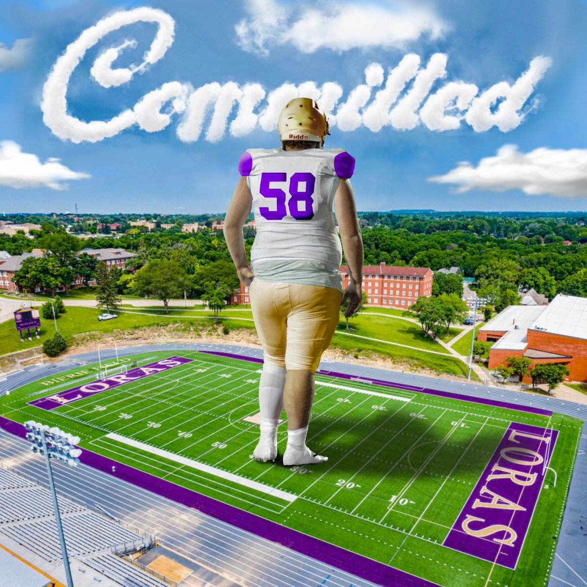 Excited to announce I’ll be continuing my athletic and academic career at Loras College. Go duhawks! <a href="/LorasCollegeFB/">Loras Football</a> <a href="/DePaulPrepFB/">DePaulPrepFB</a>