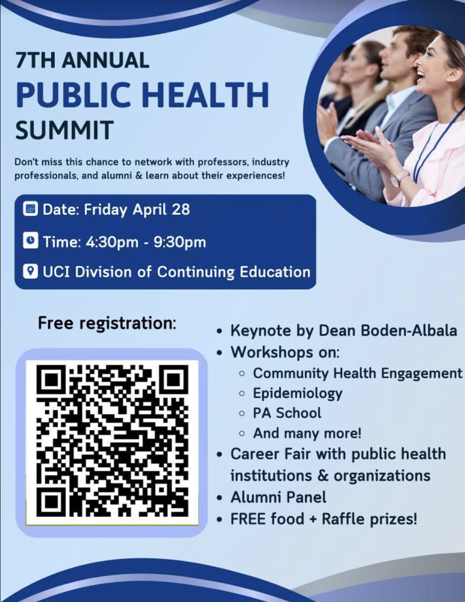 Stop by our booth at tomorrow’s @UCIPublicHealth Summit, and enjoy the chance to network, attend workshops, and enter for a chance to win raffle prizes!