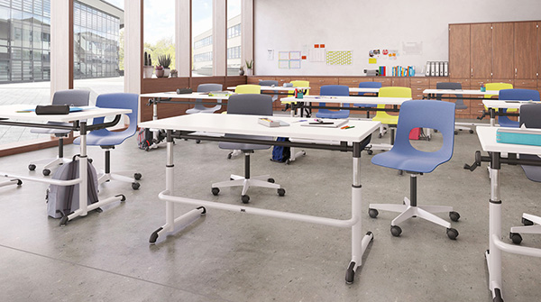 ddlearningspace's tweet image. Height-adjustable tables are a smart investment because they can go from daily K-12 use to adult school programs seamlessly.  We have many models available on a Quick-Ship Program. In-stock items ship from the USA in 10 days or less fully-assembled - ready to use! #k12education