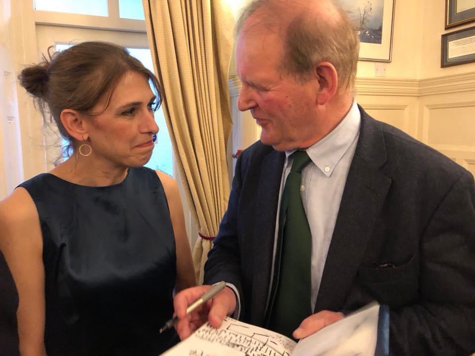 claremulley's tweet image. Sharing some intense chat with #MichaelMorpurgo 5 yrs ago. 
#KrystynaSkarbek aka #ChristineGranville #TheSpyWhoLoved walked alone into a Nazi prison to save the life of Michael’s uncle, fellow #SOE agent #FrancisCammaerts in 1944. His bk #InTheMouthIfTheWolf tells Francis’ pov.