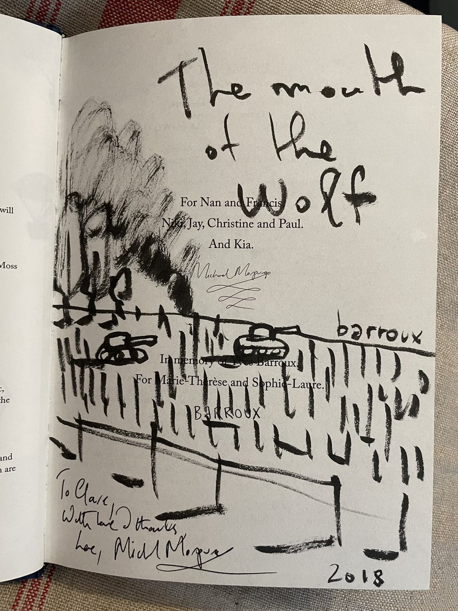 claremulley's tweet image. Sharing some intense chat with #MichaelMorpurgo 5 yrs ago. 
#KrystynaSkarbek aka #ChristineGranville #TheSpyWhoLoved walked alone into a Nazi prison to save the life of Michael’s uncle, fellow #SOE agent #FrancisCammaerts in 1944. His bk #InTheMouthIfTheWolf tells Francis’ pov.