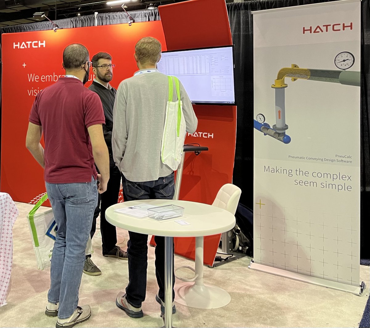 ProcessingMag's tweet image. Processing editorial advisor Colin Barbeau of @HATCHglobal  making the complex seem simple at the @PowderBulkSolid Show. #powdershow
