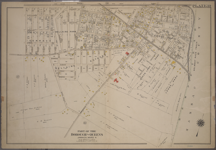 mapfriend's tweet photo. Plate 39: Bounded by Chichester Ave., Claremont Ave., Queens Blvd., Hempstead and Jamaica… https://t.co/OLiR0nbeAn https://t.co/88qAJ1688W