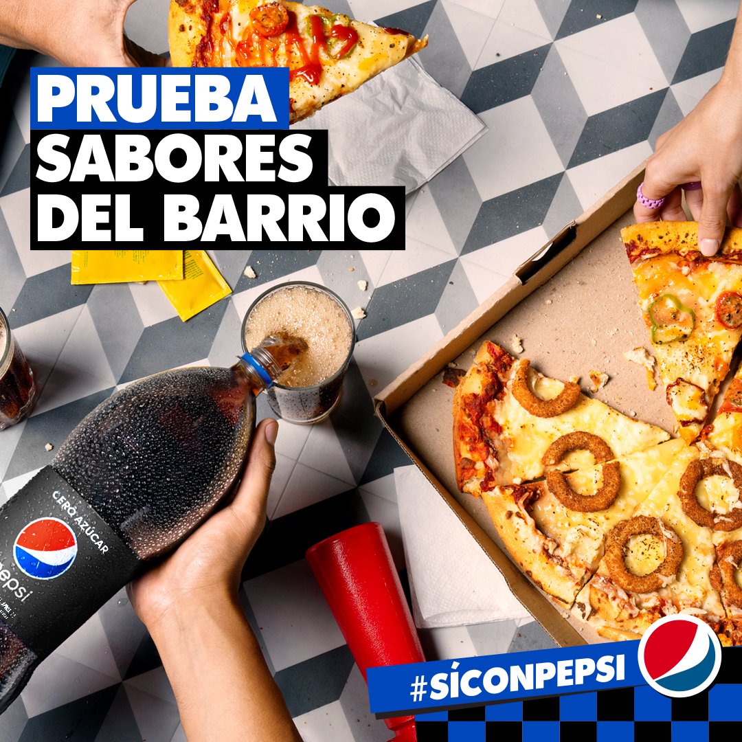 Atrévete a ver el mundo como un buffet y a probar todo con Pepsi. #SíConPepsi