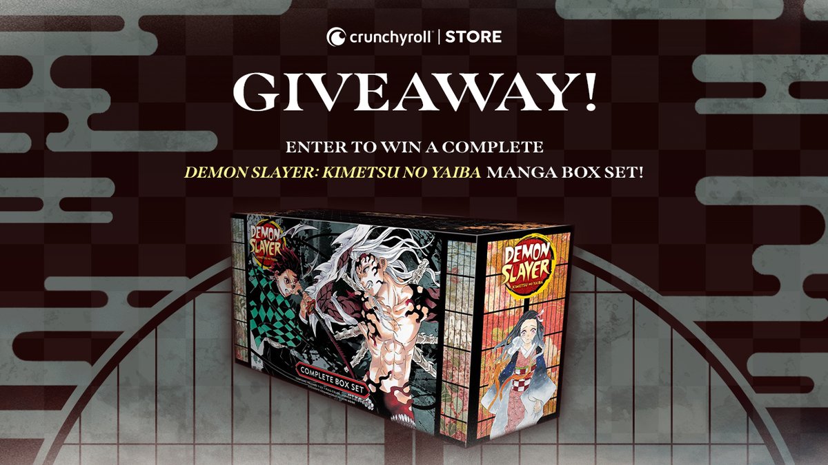 Want to immerse yourself in the world of Demon Slayer: Kimetsu no Yaiba? Enter to win one COMPLETE manga box set from our friends at @rightstufanime! 🔥 To enter: 1. Follow us @ShopCrunchyroll 2. Retweet this Tweet 3. Tag a friend! ⚔️ Giveaway ends 5/4!