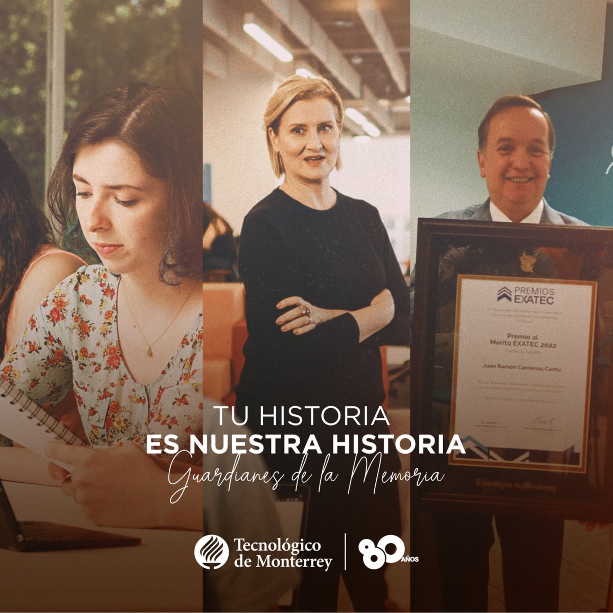 CivilesExaTec's tweet photo. #RT @EXATEC: Tu historia es también nuestra historia. ¡Compártela!
Forma parte de la celebración del 80 aniversario compartiéndonos videos, artículos o fotografías de tu experiencia en el Tec.

¡Haz que tus memorias vivan a través del tiempo dando clic a… https://t.co/3UFYIYmt0f