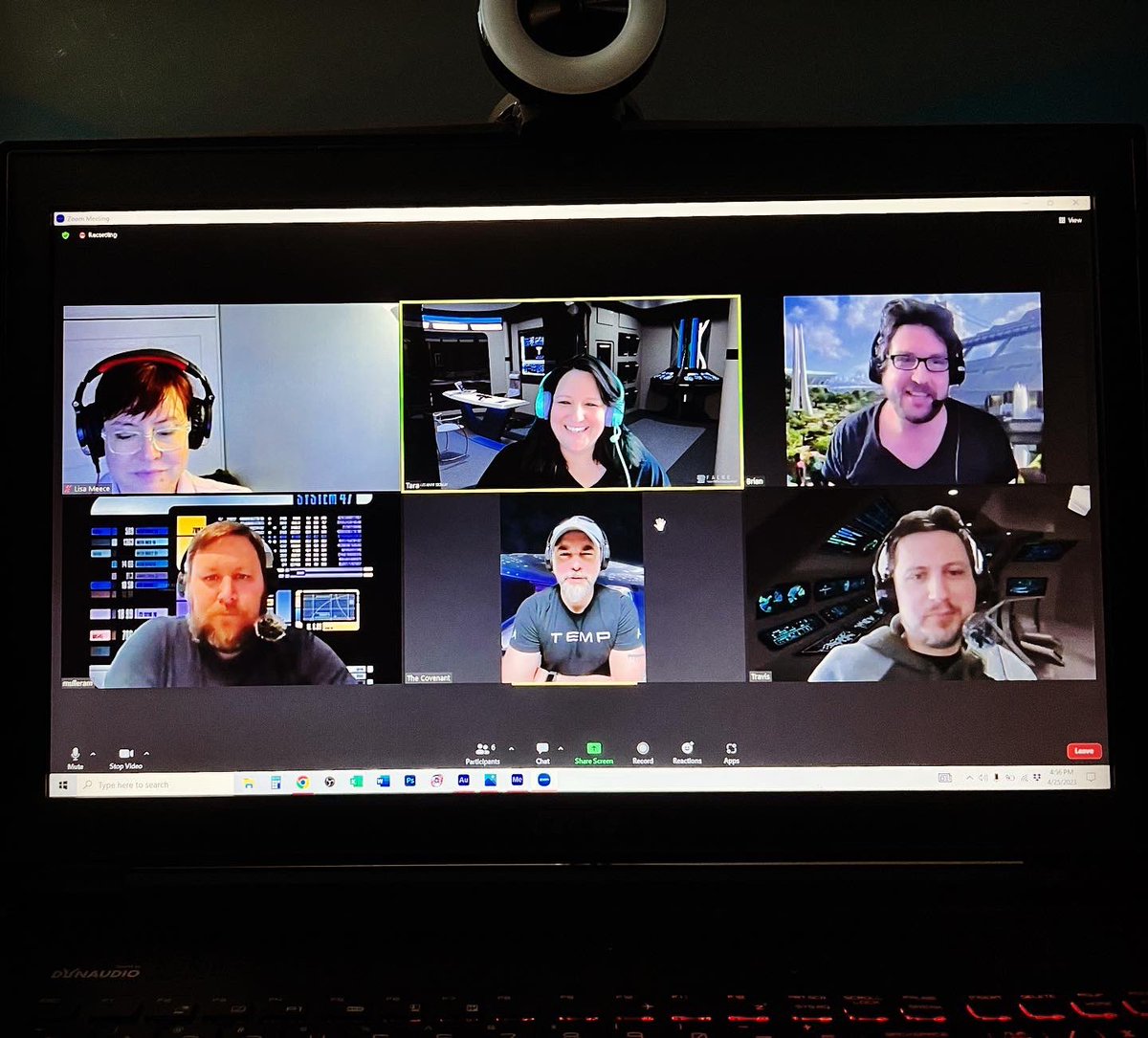 We had a fun evening being interviewed by <a href="/LisaMeece/">lisameece</a> of <a href="/StarbaseIndy/">Starbase Indy</a>! We’ll let you know when our interview comes out! Have you ever been to Starbase Indy? Tell us about it!

#StarTrekConvention #StarTrekPodcast #ActualPlay #StarshipTempest #StarTrekFans #StarTrek