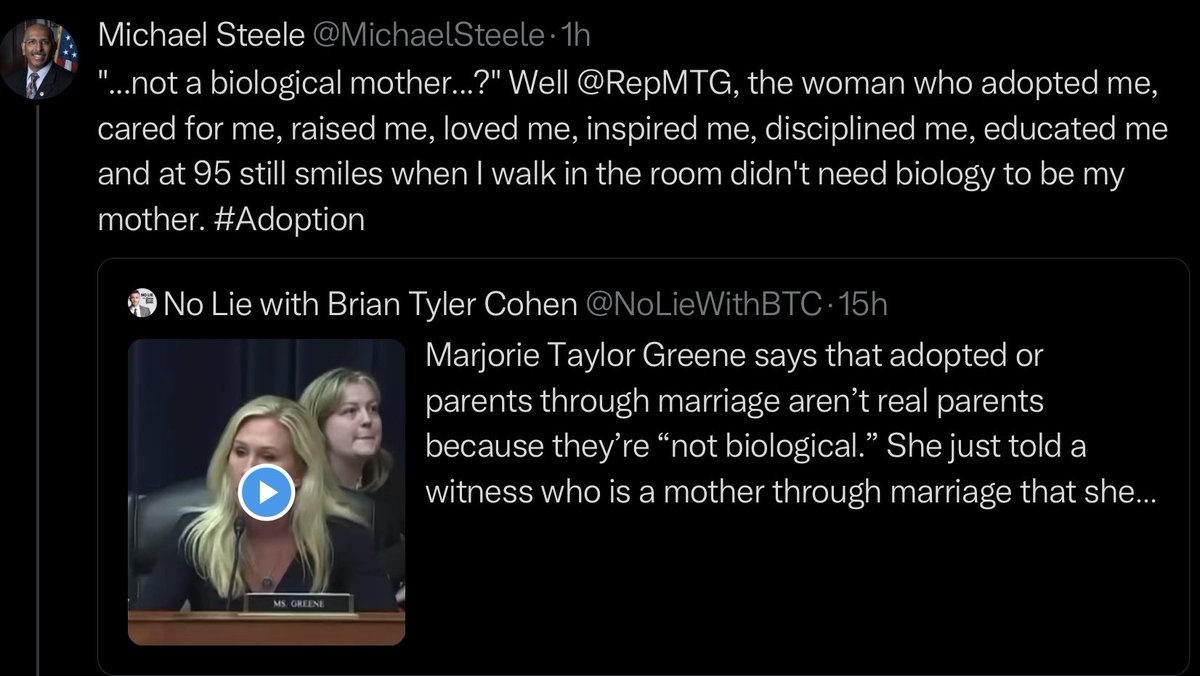 hustonmckinney's tweet photo. @MichaelSteele @RepMTG There is a certain and precise Karma waiting on @SpeakerMcCarthy. And when she strikes, it’s going to be like a rattlesnake in waiting. @RepMTG should be nowhere near the #HomelandSecurityCommittee. The confidential info privy to Comte mbrs is the most highly valued in the WORLD. https://t.co/kyQ6TLjMGr