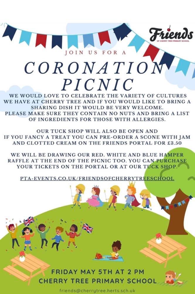 Join us and the @FriendsCTS1 to kick start the Coronation celebrations. Details below 👇🏻 🇬🇧🤴👑 #community #schoolfundraising