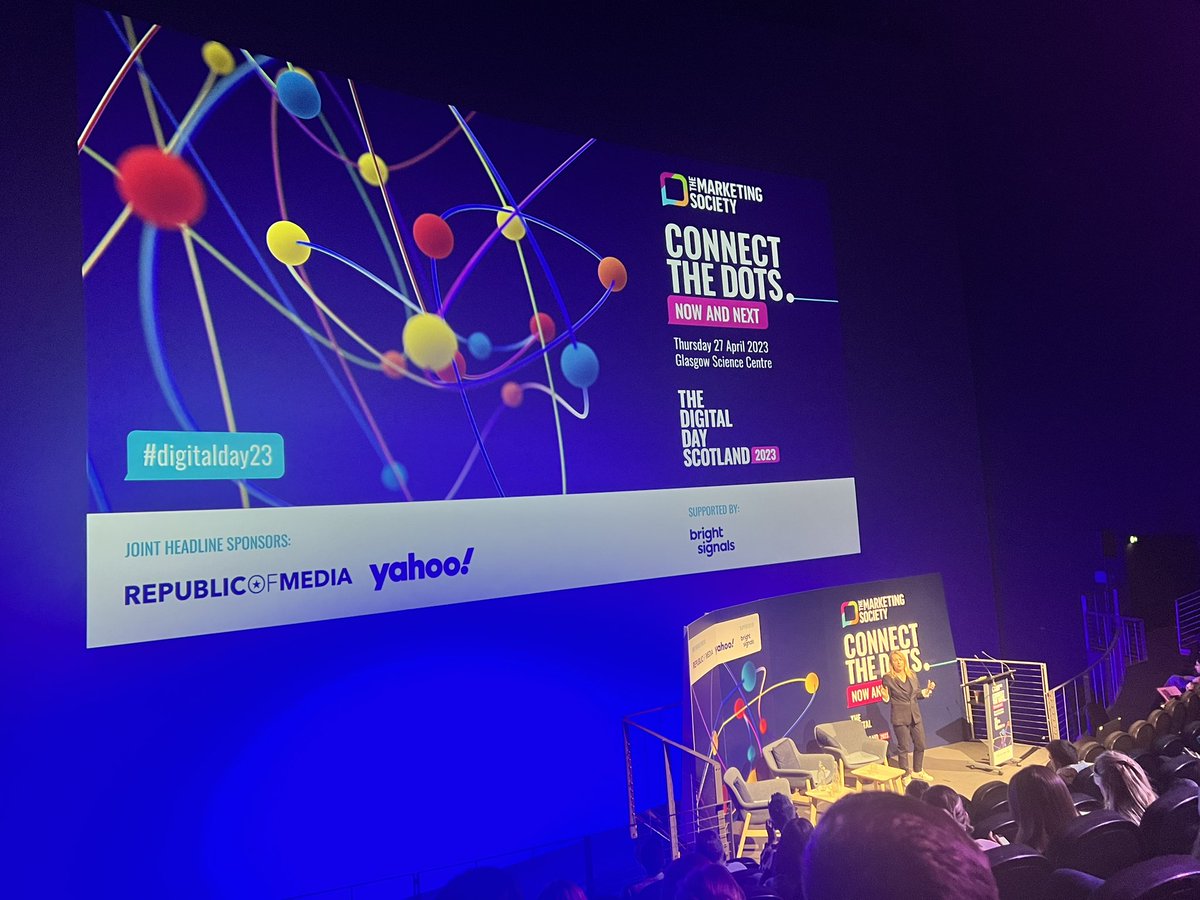 Rare day away from the laptop at <a href="/marketingsocSCO/">The Marketing Society Scotland</a> #DigitalDay23 👏🏻 

Great to hear from Simon Prinn of @WBA_Global who discussed how Boots have harnessed data and analytics in order to make a real difference and the benefits of customer personalisation💡 #DigitalMarketing