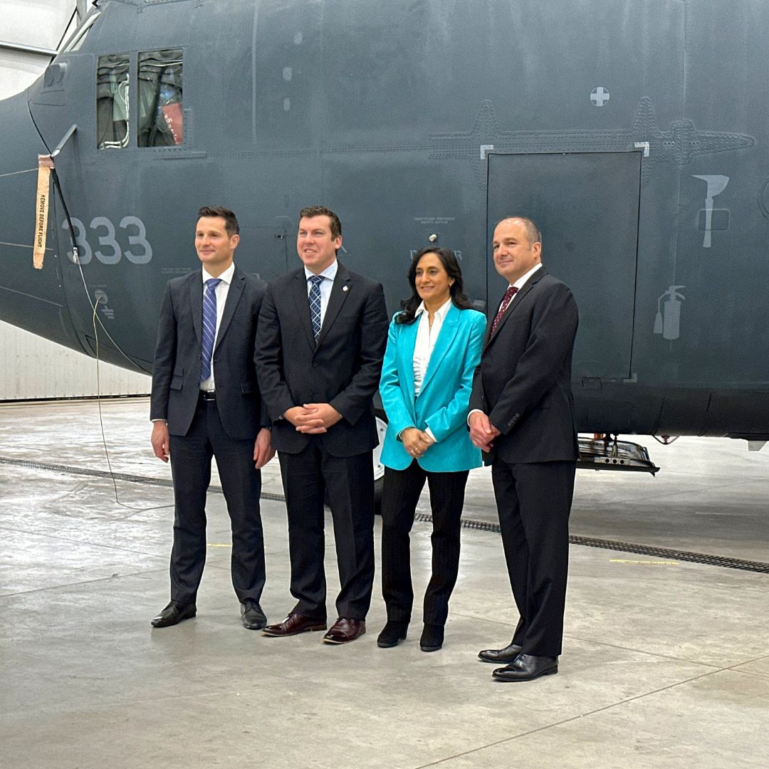 IMP_AAD's tweet photo. IMP is proud to have hosted @AnitaAnandMP for her announcement on Canadian Cormorant helicopter upgrades! IMP is the principal subcontractor for the #CMLU project, with most of the work for the 13 helicopter fleet being done at IMP facilities in #Halifax. https://t.co/W1NwLhylHA https://t.co/s7rnvZfOnb