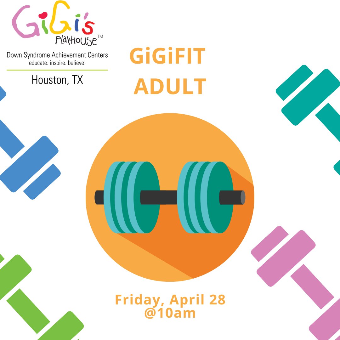 GiGis_Play_Hou's tweet photo. Starting the day off with a good workout is always a good choice! Join us on Friday, April 28 at 10am for GiGiFIT at the playhouse.
#GiGiFIT #beaccepting #FitnessForGiGis #GiGisPlayhouseHouston https://t.co/vqZncxFdWv