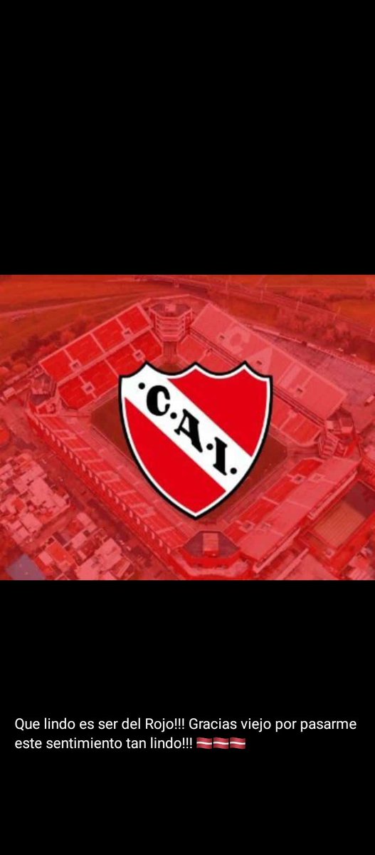 Que lindo es ser del Rojo!!!
Gracias viejo por pasarme esta pasión!!!