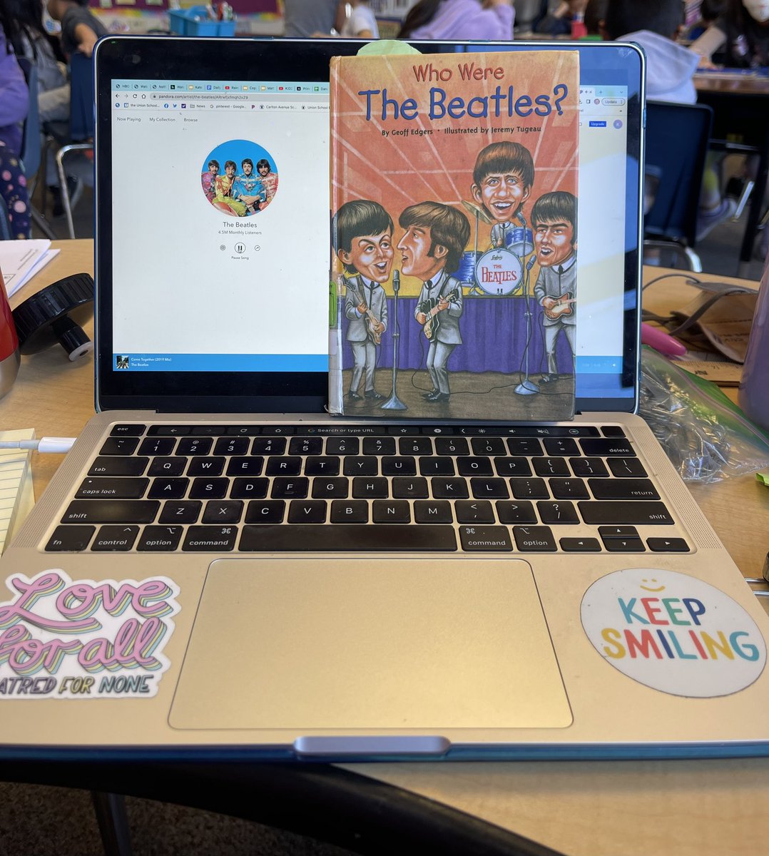 Having fun with our biography unit! #carltonusd. A little background  music 🎶 goes a long way!