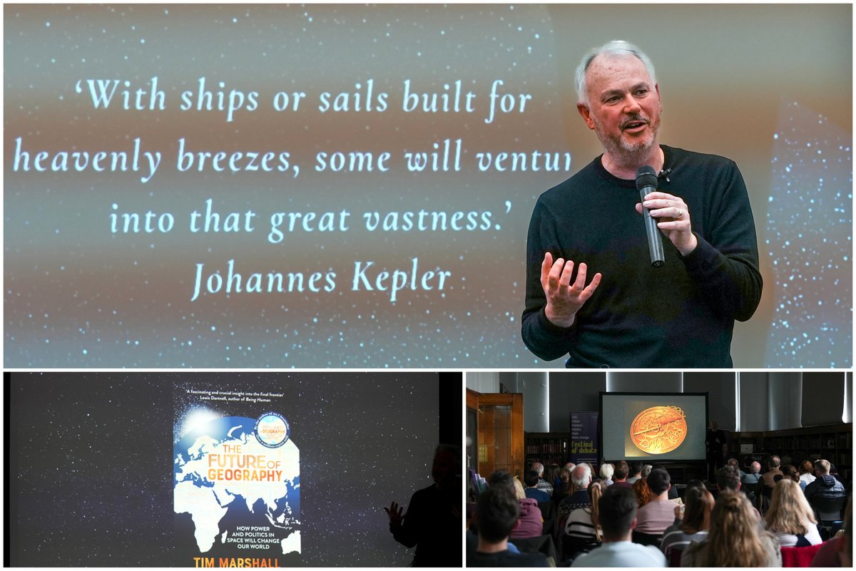 LaureAdva's tweet photo. .@Itwitius came to @FestOfDebate in a sold out event to present his latest book. Quote below is from Johannes Kepler a 17th century German astronomer ... a call to think about what is at stake when it comes to the control of space... https://t.co/bEPO5bKXTm