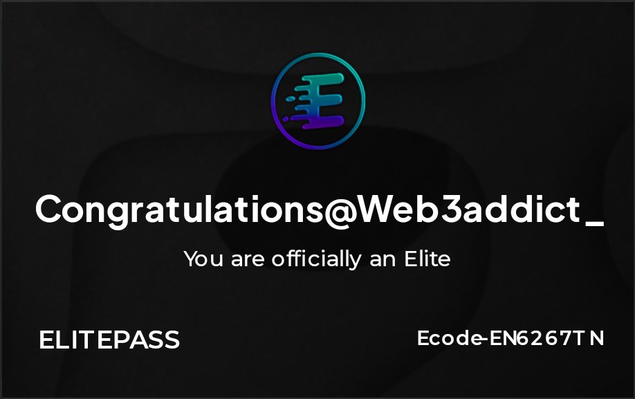 Web3Addict_'s tweet image. I’m excited to have joined @enetecosystem as an ELITE!
Awesome news and rewards soon. Complete the task to save yourself a spot. enetecosystem.org