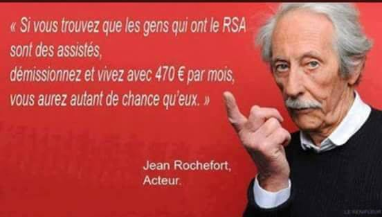 Le RSA c'est Jean Rochefort qui en parlait le mieux ❤️