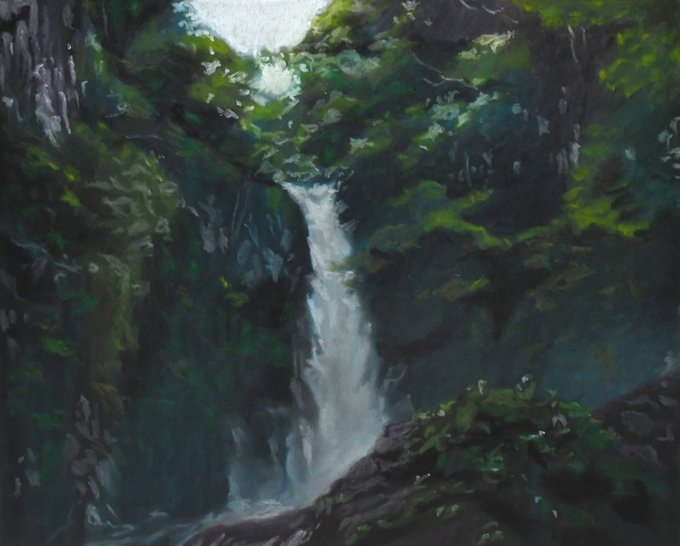 「forest waterfall」 illustration images(Latest)