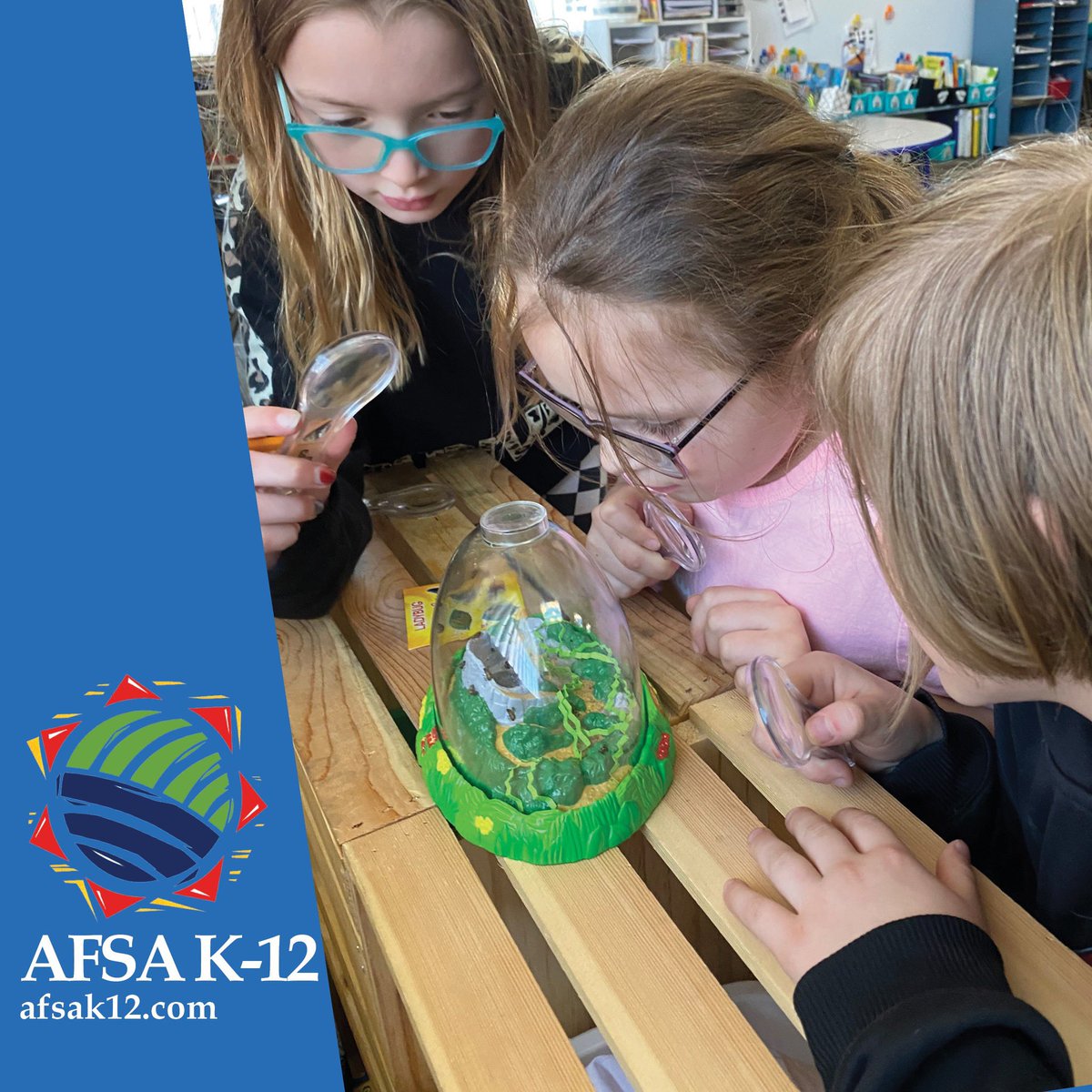 AFSAHighSchool's tweet photo. AFSA is excited to announce some changes as we grow again next year!  This fall our Elementary campus will house grades K-6 and the High School campus will house grades 7-12.  This is a permanent change and reflects the demand of our Elementary program. https://t.co/vQdgwrwS77 https://t.co/0rM8bQbBTk