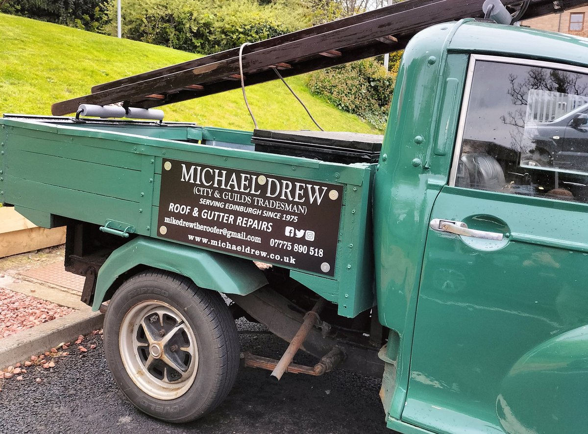 That's some motor to be kicking about the toon in, old but gold! ⭐ Not a breeze about Michael Drew's roofing or gutter repair abilities, but based solely on the quality of his vehicle, this local Edinburgh business is well worthy of a plug ☎️ 07775890518 👍

#ThinkLocal