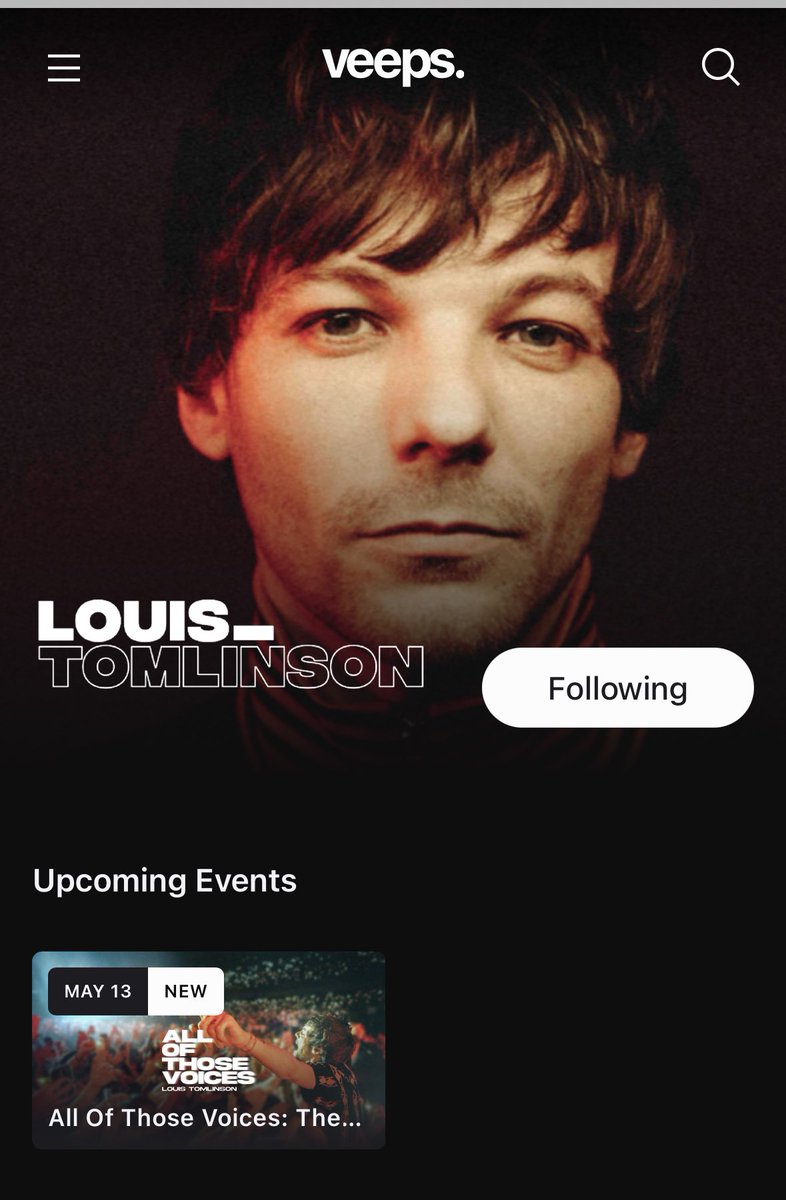 unrealizzztic's tweet photo. ALL OF THOSE VOICES GIVEAWAY!!! 

i’m giving away one ticket to louis tomlinson’s all of those voices livestream on @veeps !!

all you have to do is follow, retweet, and tag someone in the comments!

i will pick a winner may 12th!! :) #aotv #allofthosevoices #louistomlinson https://t.co/fz64rxNFTz